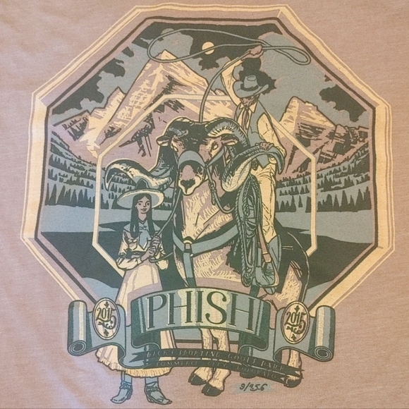 PHISH band tee Colorado US 2015 Tour Shirt jazz funk psychedelic rock Phishheads - Picture 3 of 4